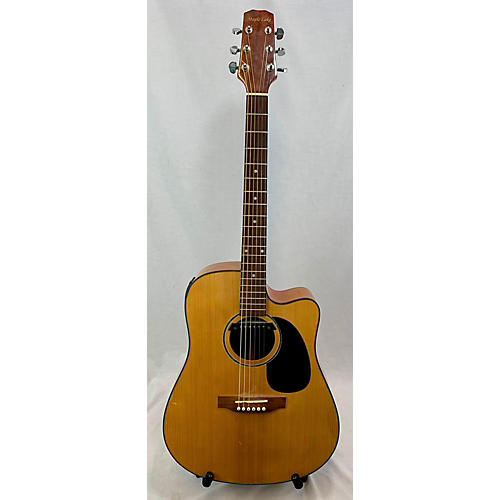 Used Maple Lake 2611 Natural Acoustic Electric Guitar Natural