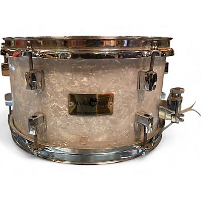 Used Maple Works 6X12 Maple Snare Drum White Marine Pearl Drum