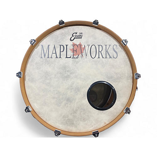 Mapleworks Used Mapleworks 3 piece Custom Shell Pack Pink Limestone Drum Kit Pink Limestone