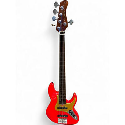 Used Marcus Miller SIRE 5 STRING RED Electric Bass Guitar