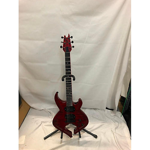 Used Mark Siegle Venom Red Solid Body Electric Guitar Red