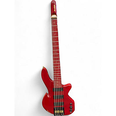 Used Mars dc 3 hollowpoint red Electric Bass Guitar