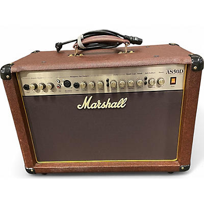 Used Marshall AS50D 50W 2X8 Acoustic Guitar Combo Amp