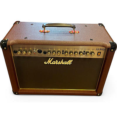 Used Marshall AS50D 50W 2X8 Acoustic Guitar Combo Amp