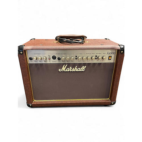 Used Marshall AS50D 50W 2X8 Acoustic Guitar Combo Amp