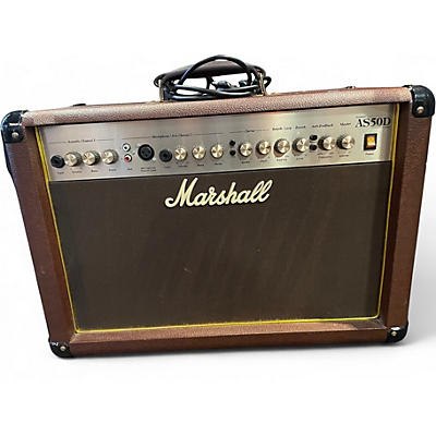 Used Marshall AS50D 50W 2X8 Acoustic Guitar Combo Amp