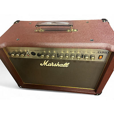 Used Marshall AS50D 50W 2X8 Acoustic Guitar Combo Amp