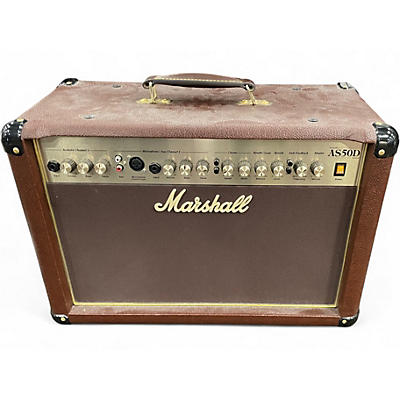 Used Marshall AS50D 50W 2X8 Acoustic Guitar Combo Amp