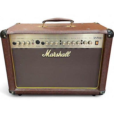Used Marshall AS50D 50W 2X8 Acoustic Guitar Combo Amp