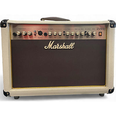 Used Marshall AS50D 50W 2X8 Acoustic Guitar Combo Amp