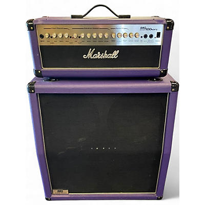 Used Marshall MG100HDFX 100W + MG412A HALF STACK LTD PURPLE