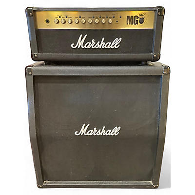 Used Marshall MG100HFX 100W W/ MG412 Cab Guitar Stack