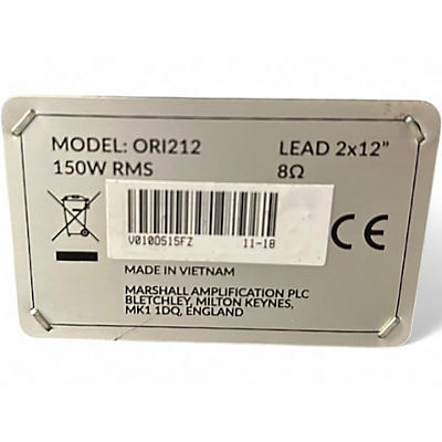 Used Marshall ORI212 Guitar Cabinet