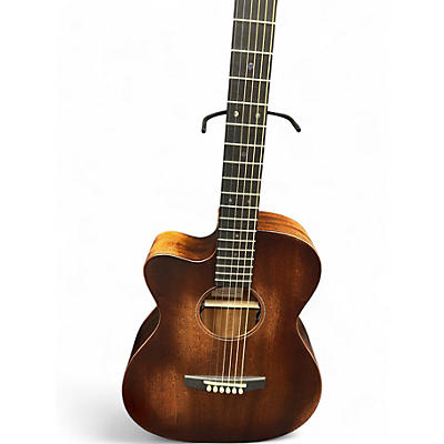 Used Martin 000 jr e street master junior LH Dark mahogany Acoustic Electric Guitar