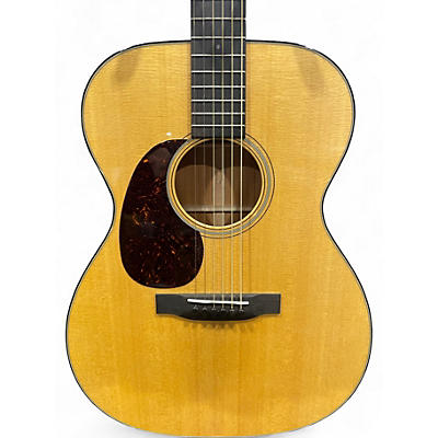Used Martin 00018 Left Handed Antique Natural Acoustic Guitar