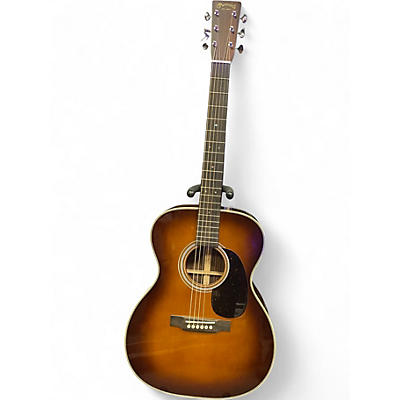 Used Martin 00028 3 Tone Sunburst Acoustic Guitar
