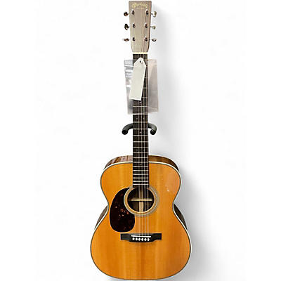 Used Martin 00028 Left Handed Natural Acoustic Electric Guitar