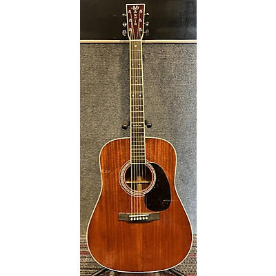 Martin Used Martin Custom D Mahogany Natural Acoustic Guitar