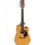 Used Martin Custom DCPA4R Natural Acoustic Electric Guitar Natural