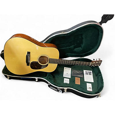 Used Martin Custom Shop 18 Adirondack Spruce-Mahagony Natural Acoustic Electric Guitar