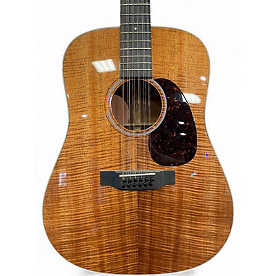 Used Martin Custom Shop D-14 Fret Koa Natural 12 String Acoustic Guitar