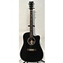 Used Martin Custom Shop Dreadnought Cutaway Black Acoustic Guitar Black