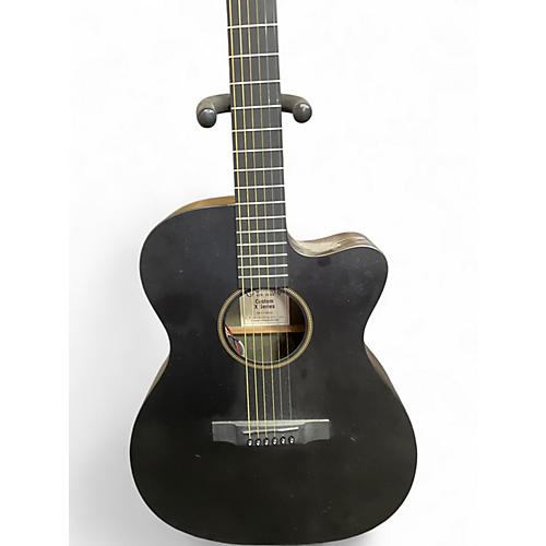 Used Martin Custom X Series Black Acoustic Electric Guitar Black