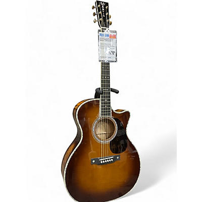 Martin Used Martin Custop Shop GP 42 Style Birdseye Cutaway Sunburst Acoustic Guitar