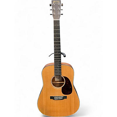 Used Martin D Jr E Natural Acoustic Electric Guitar
