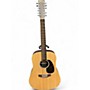 Used Martin D X2 Natural 12 String Acoustic Electric Guitar Natural