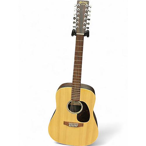 Used Martin D-X2 Natural 12 String Acoustic Guitar Natural