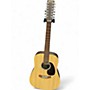 Used Martin D-X2 Natural 12 String Acoustic Guitar Natural