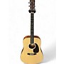 Used Martin D10E Natural Acoustic Electric Guitar Natural