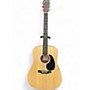 Used Martin  D10E Natural Acoustic Electric Guitar Natural