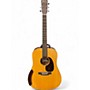 Used Martin D10E Natural Acoustic Electric Guitar Natural