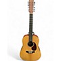 Used Martin D12X1 Natural 12 String Acoustic Guitar Natural