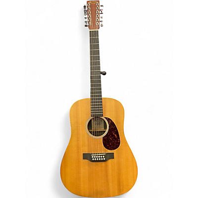 Used Martin D12X1AE Natural 12 String Acoustic Electric Guitar