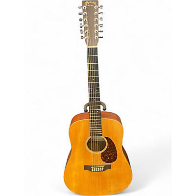 Used Martin D12X1AE Natural 12 String Acoustic Electric Guitar