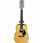 Used Martin D12X1AE Natural 12 String Acoustic Electric Guitar Natural