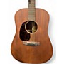Used Martin D15M Left Handed Mahogany Acoustic Guitar Mahogany