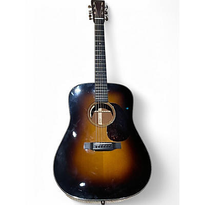 Used Martin D18 CUSTOM SHOP Brown Sunburst Acoustic Guitar