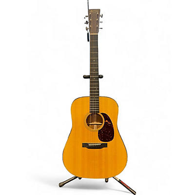 Martin Used Martin D18E Natural Acoustic Electric Guitar