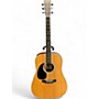 Used Martin D35 Left Handed Natural Acoustic Guitar Natural