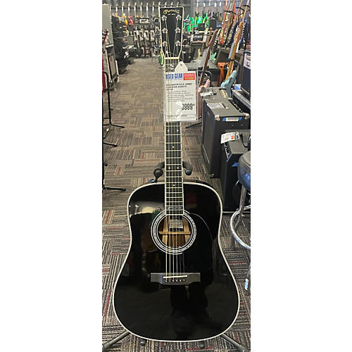 Martin Used Martin D35JC Johnny Cash Black Acoustic Guitar Black