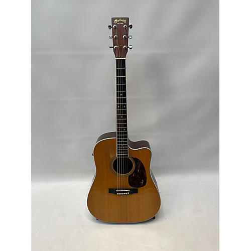 Martin Used Martin DC16RGTEAURA Natural Acoustic Electric Guitar Natural