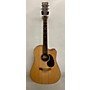 Used Martin Used Martin DCME Natural Acoustic Electric Guitar Natural