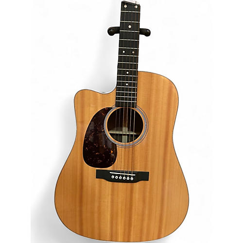 Used Martin DCPA4 Left Handed Natural Acoustic Electric Guitar Natural