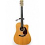 Used Martin DCPA4 Natural Acoustic Electric Guitar Natural
