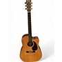 Used Martin DCPA4 Natural Acoustic Electric Guitar Natural