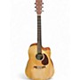 Used Martin DCX1E Natural Acoustic Electric Guitar Natural